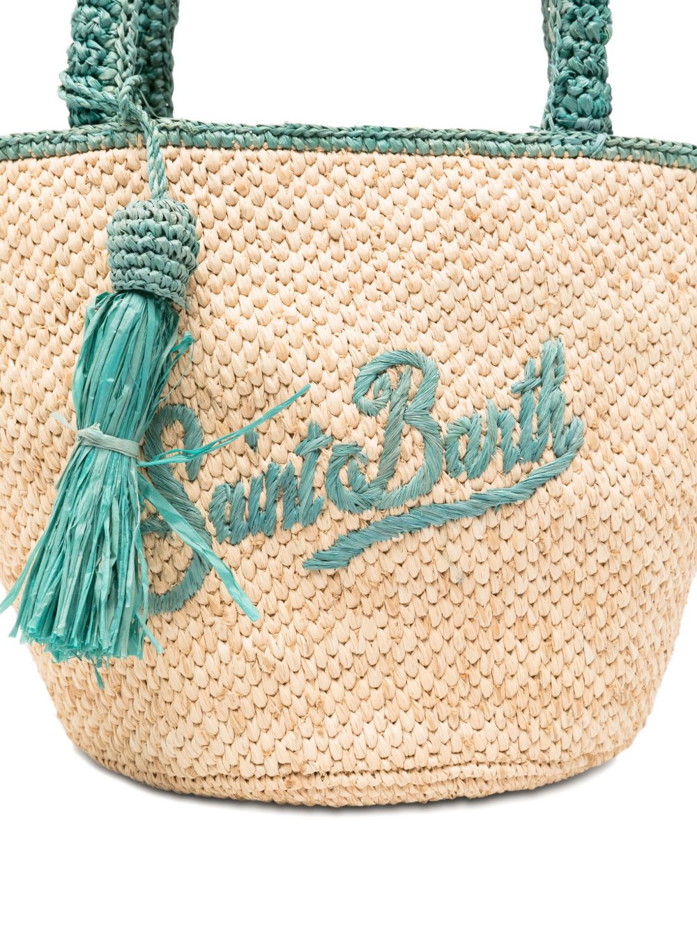 Borsa da spiaggia Marcy media MC2 Saint Barth beige con ricamo logo MARR002 00221L MC2 ST. BARTH KIDS 