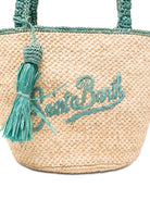 Borsa da spiaggia Marcy media MC2 Saint Barth beige con ricamo logo MARR002 00221L MC2 ST. BARTH KIDS 