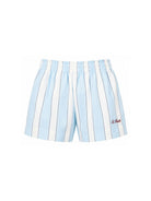Shorts per bambina MC2 Saint Barth Kids azzurro con motivo a righe MEA001 01419L MC2 ST. BARTH KIDS 