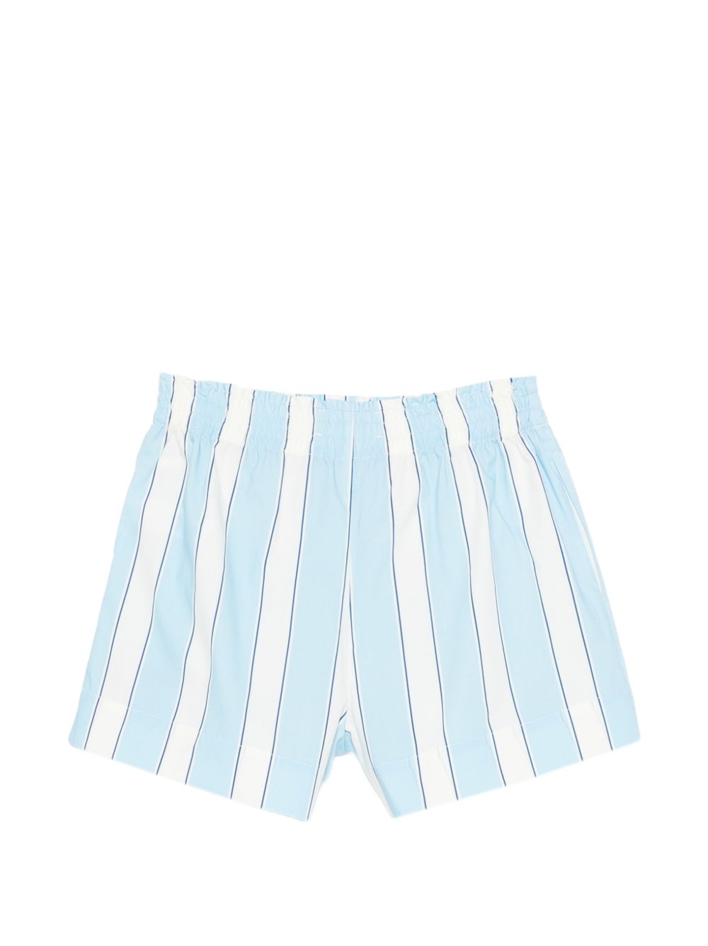 Shorts per bambina MC2 Saint Barth Kids azzurro con motivo a righe MEA001 01419L MC2 ST. BARTH KIDS 