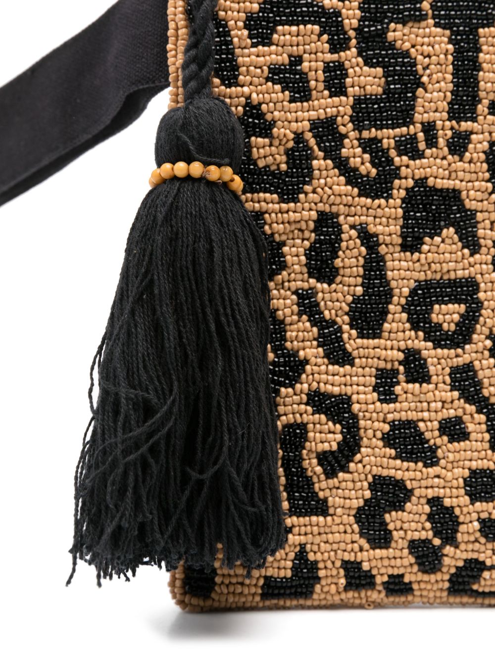 Pochette Aline MC2 Saint Barth marrone con stampa animalier POU0002 00653L MC2 ST. BARTH KIDS 