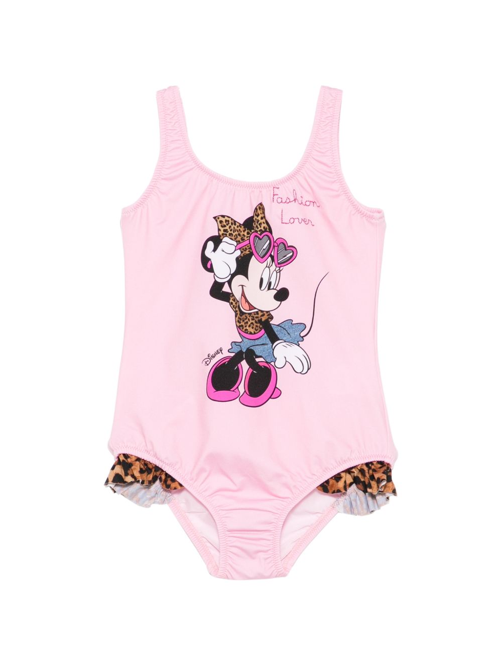 Costume intero per bambina MC2 Saint Barth Kids rosa con stampa grafica Disney TNA0001 02882L MC2 ST. BARTH KIDS 
