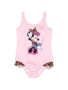Costume intero per bambina MC2 Saint Barth Kids rosa con stampa grafica Disney TNA0001 02882L MC2 ST. BARTH KIDS 