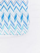 Coperta per neonato Missoni Kids blu con motivo a zig-zag MY0500 Z3674 600AZ MISSONI KIDS 