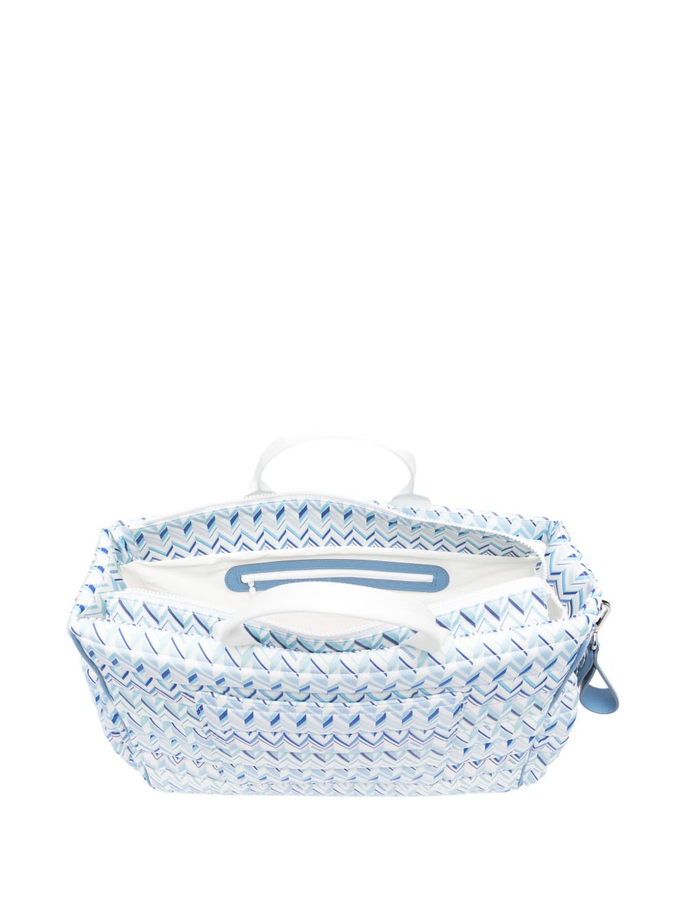 Borsa per bambina Missoni Kids azzurro con motivo geometrico MY0530 N0436 600AZ MISSONI KIDS 