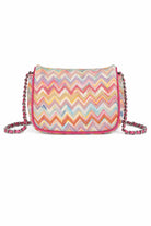 Borsa a tracolla per bambina Missoni Kids multicolore con motivo a zig-zag MY0B28 Q0107 999 MISSONI KIDS 
