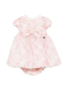 Abito per neonata Missoni Kids rosa con fiocco e motivo a zigzag MY1011 Q0113 504FU MISSONI KIDS 