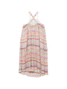 Abito per bambina Missoni Kids multicolore con motivo a zig-zag MY1B02 Q0107 999 MISSONI KIDS 
