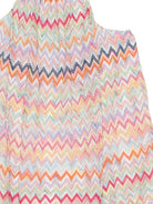 Abito per bambina Missoni Kids multicolore con motivo a zig-zag MY1B02 Q0107 999 MISSONI KIDS 