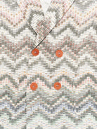 Giacche per bambino Missoni Kids beige con motivo a zig-zag MY2P00 P0595 998 MISSONI KIDS 