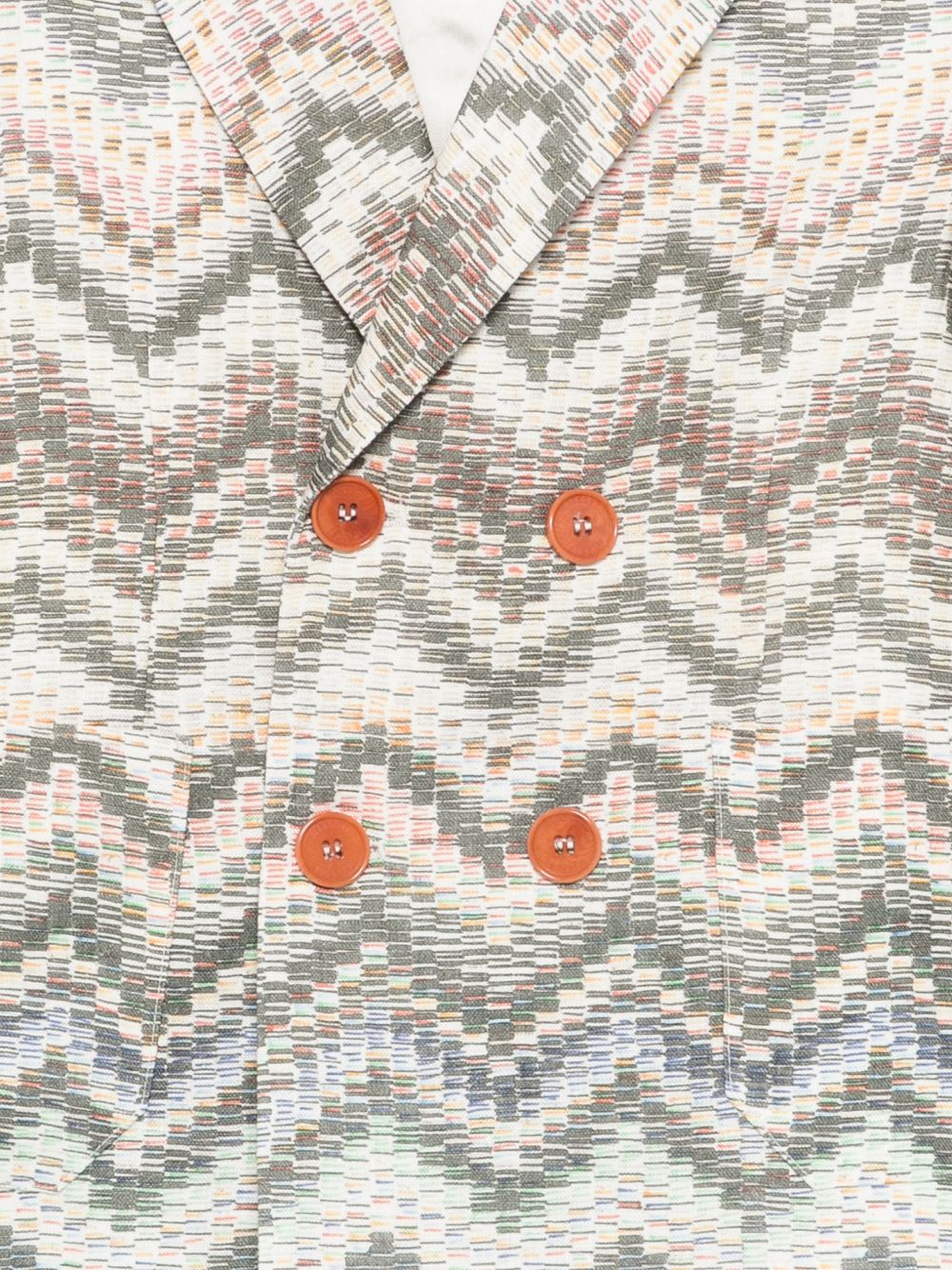 Giacche per bambino Missoni Kids beige con motivo a zig-zag MY2P00 P0595 998 MISSONI KIDS 