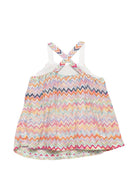 Top per bambina Missoni Kids multicolore con motivo a zig-zag MY5A02 Q0107 999 MISSONI KIDS 