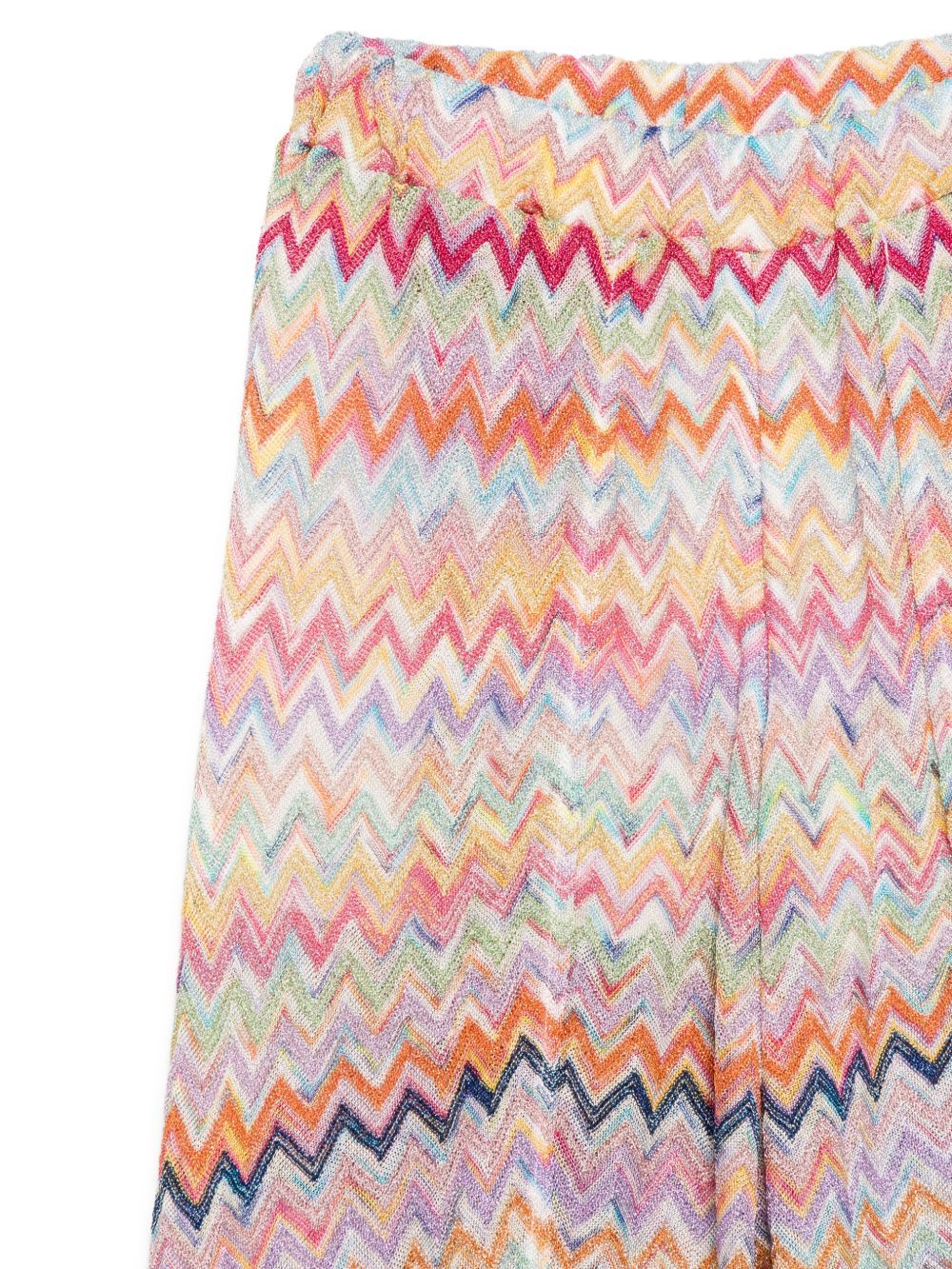 Pantaloni per bambina Missoni Kids multicolore con motivo a chevron MY6A40 Q0107 999 MISSONI KIDS 
