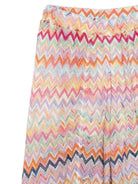 Pantaloni per bambina Missoni Kids multicolore con motivo a chevron MY6A40 Q0107 999 MISSONI KIDS 
