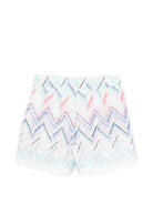 Shorts per bambina Missoni Kids multicolore con motivo a zigzag MY6B89 U0253 600RS MISSONI KIDS 