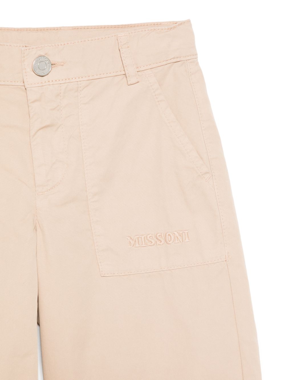 Shorts per bambino Missoni Kids beige con logo ricamato MY6Q09 G0072 130 MISSONI KIDS 