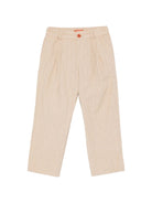 Pantalone per bambino Missoni Kids beige con trama a spina di pesce MY6Q50 G0211 130 MISSONI KIDS 