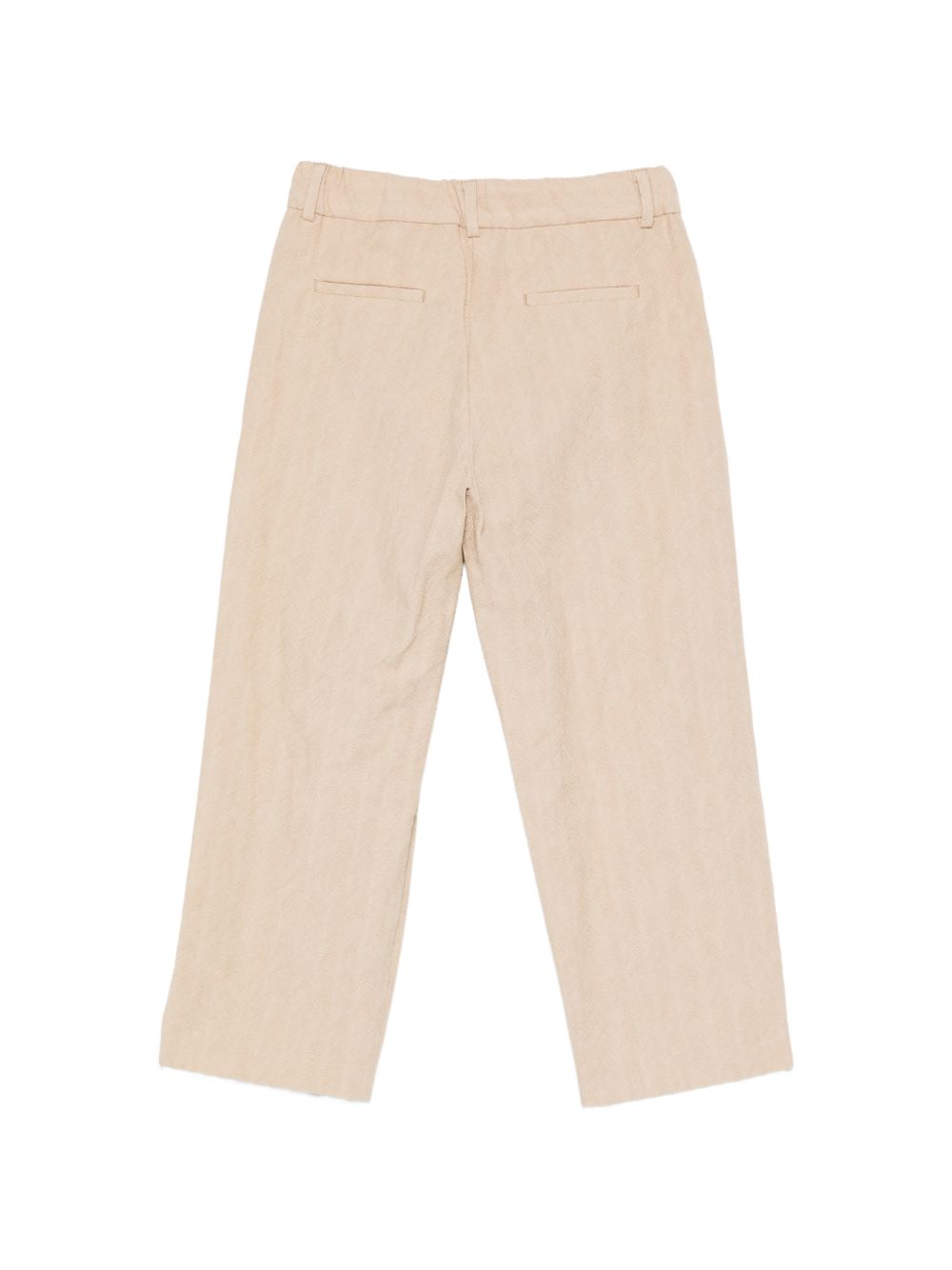 Pantalone per bambino Missoni Kids beige con trama a spina di pesce MY6Q50 G0211 130 MISSONI KIDS 