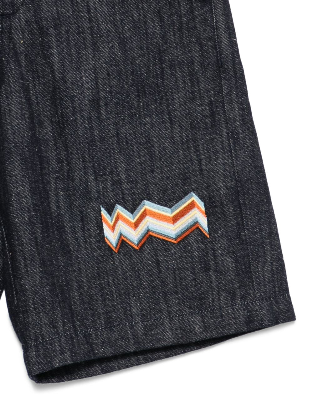 Shorts per bambino Missoni Kids blu con effetto denim con bottoni MY6R09 D0136 621 MISSONI KIDS 