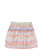 Gonna per neonata Missoni Kids multicolore con motivo a zigzag MY7011 Q0107 999 MISSONI KIDS 