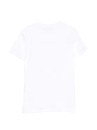T-shirt per bambina Missoni Kids bianca con stampa logo<BR/> MY8A81 Z3672 100 MISSONI KIDS 