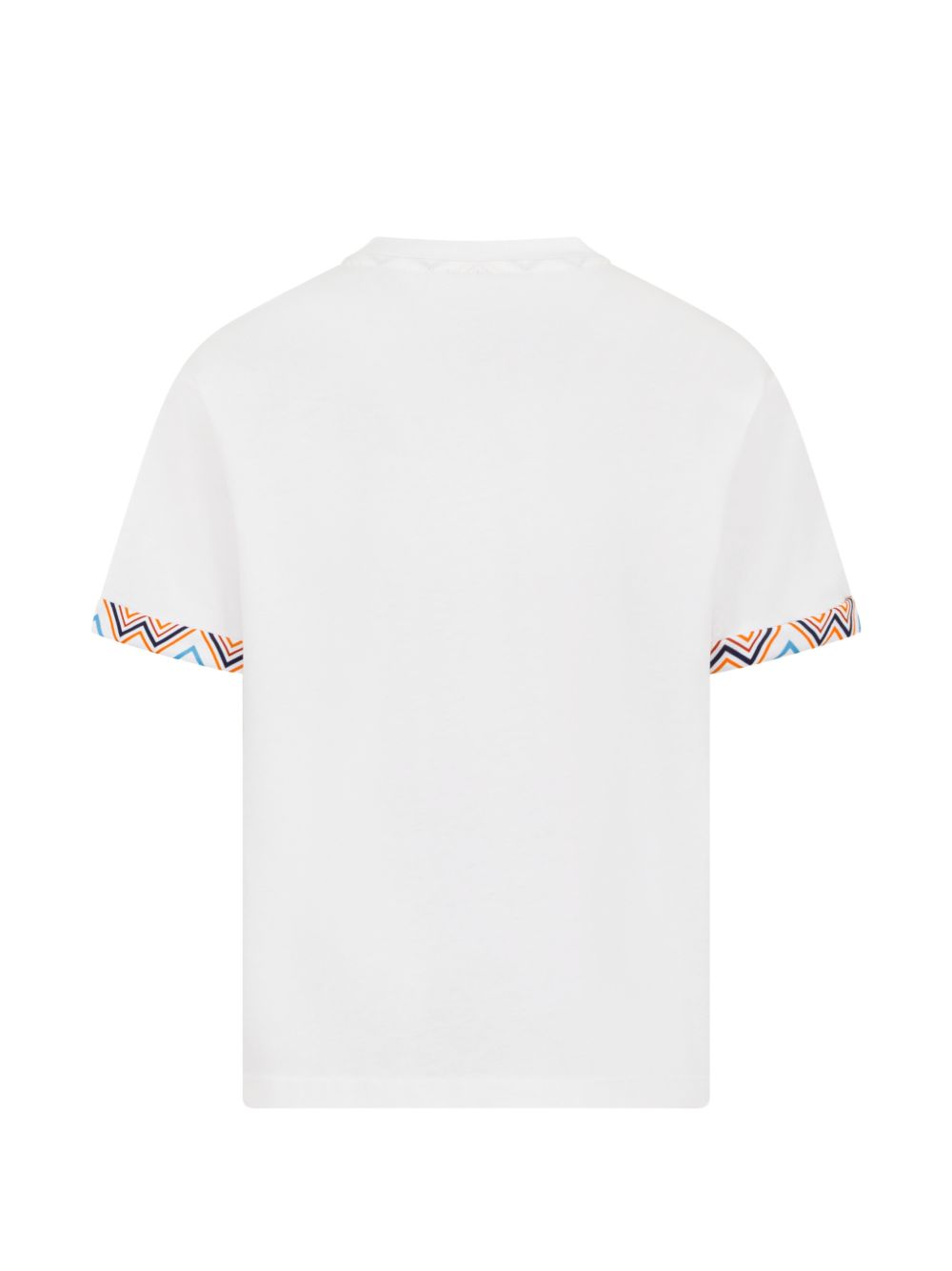 T-shirt per bambino Missoni Kids bianca con dettaglio logo a zigzag MY8P11 Z3672 100MC MISSONI KIDS 
