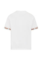 T-shirt per bambino Missoni Kids bianca con dettaglio logo a zigzag MY8P11 Z3672 100MC MISSONI KIDS 