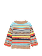 Cardigan per neonato Missoni Kids multicolore con motivo a righe con bottoni MY9510 X0264 999 MISSONI KIDS 
