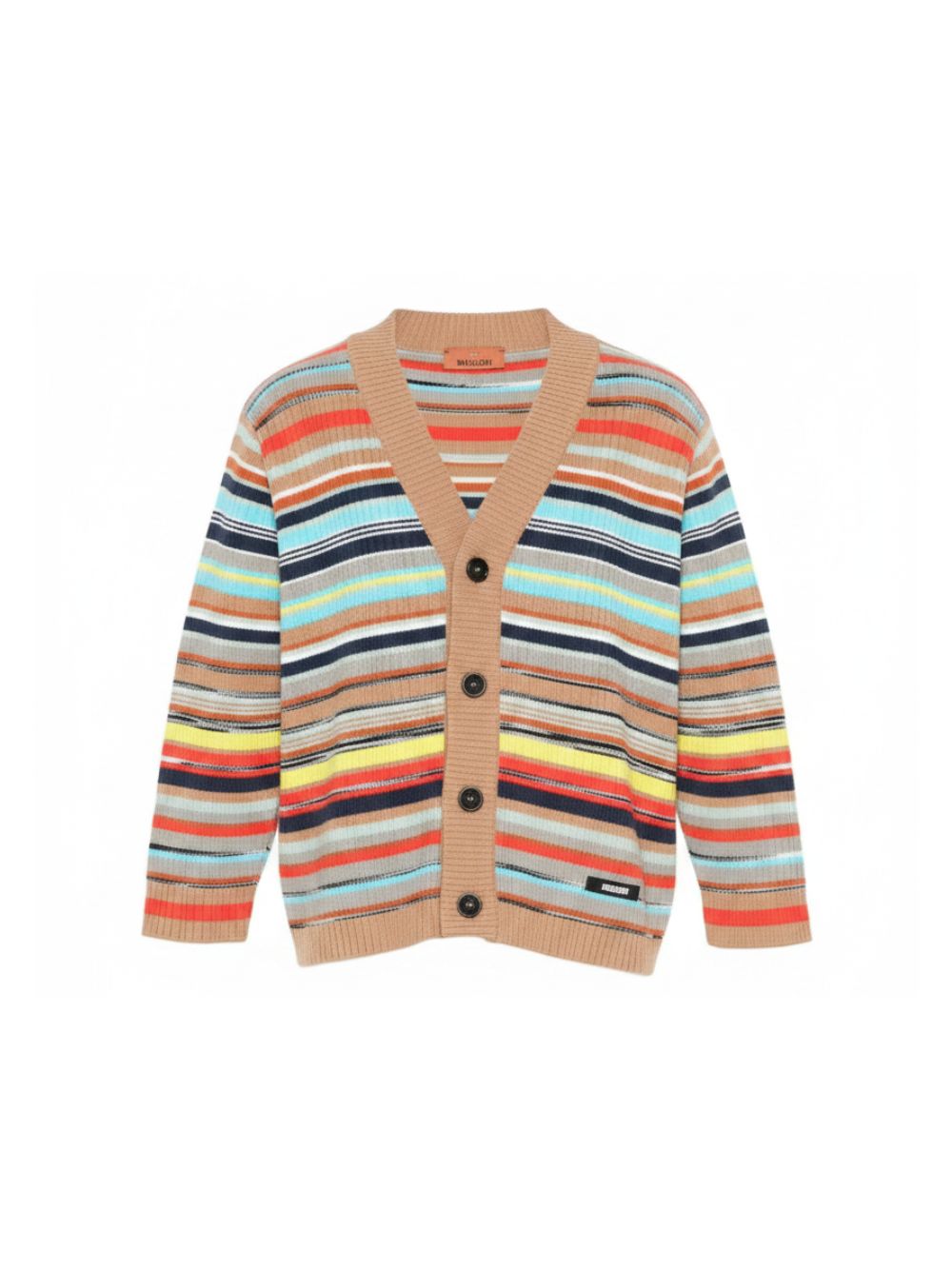 Cardigan per bambino Missoni kids multicolore a maniche lunghe con scollo a V MY9P00 X0264 999 MISSONI KIDS 