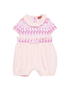 Tutina per neonata Missoni Kids rosa chiaro con motivo a zig zag MYA001 Z3672 52AMC MISSONI KIDS 