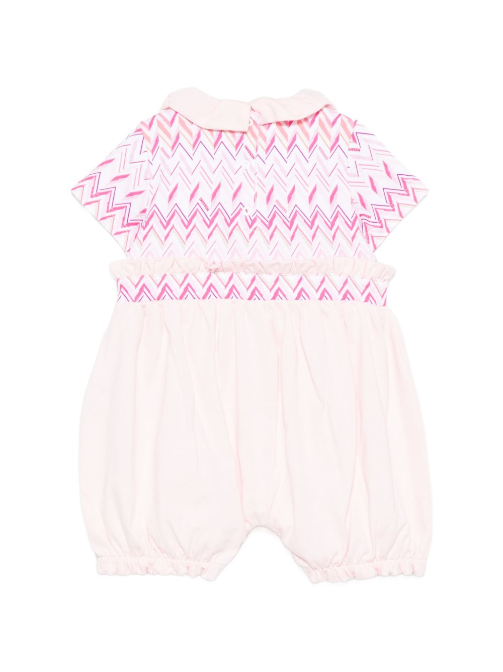 Tutina per neonata Missoni Kids rosa chiaro con motivo a zig zag MYA001 Z3672 52AMC MISSONI KIDS 