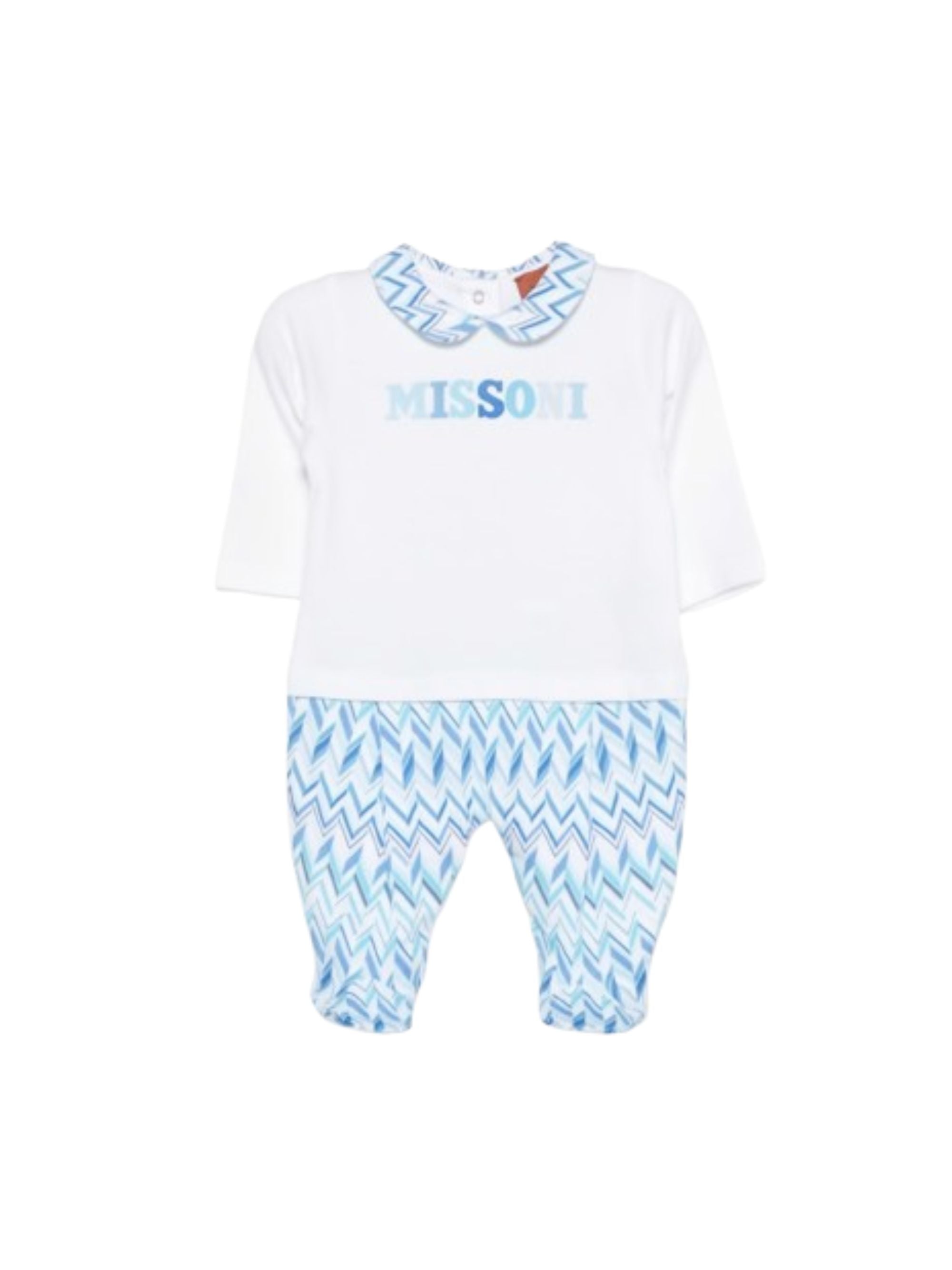 Tutina per neonato Missoni Kids multicolore con motivo a zig zag MYB510 Z3674 600AZ MISSONI KIDS 
