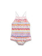 Costume per neonata Missoni kids multicolore con motivo a zig zag MYC019 Z3801 999 MISSONI KIDS 