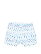 Costume per neonato Missoni Kids blu con motivo a zig-zag MYC509 Z3698 600AZ MISSONI KIDS 