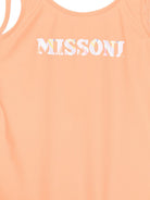 Costume intero da bambina Missoni Kids arancione con stampa logo MYCA69 Z0559 473 MISSONI KIDS 