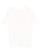 T-shirt per bambino Molo bianca con stampa grafica smile sul davanti 1S26A224 5632 MOLO KIDS 