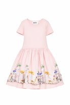 Abito per bambina Molo rosa con stampa grafica animali 2S26E102 5228 MOLO KIDS 
