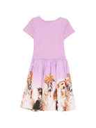 Abito per bambina Molo lilla con stampa grafica all-over 2S26E102 5698 MOLO KIDS 