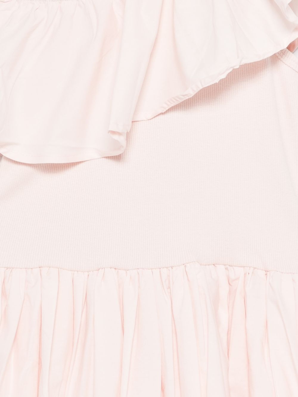 Abito monospalla per bambina Molo rosa chiaro con dettaglio balze 2S26E104 5647 MOLO KIDS 