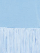 Abito in tulle per bambina Molo azzurro con spalline sottili incrociate 2S26E128 5637 MOLO KIDS 