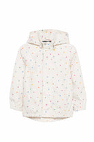 Giacca Waiton per bambina Molo bianca con stampa a cuori all-over 5NOSO123 9537 MOLO KIDS 