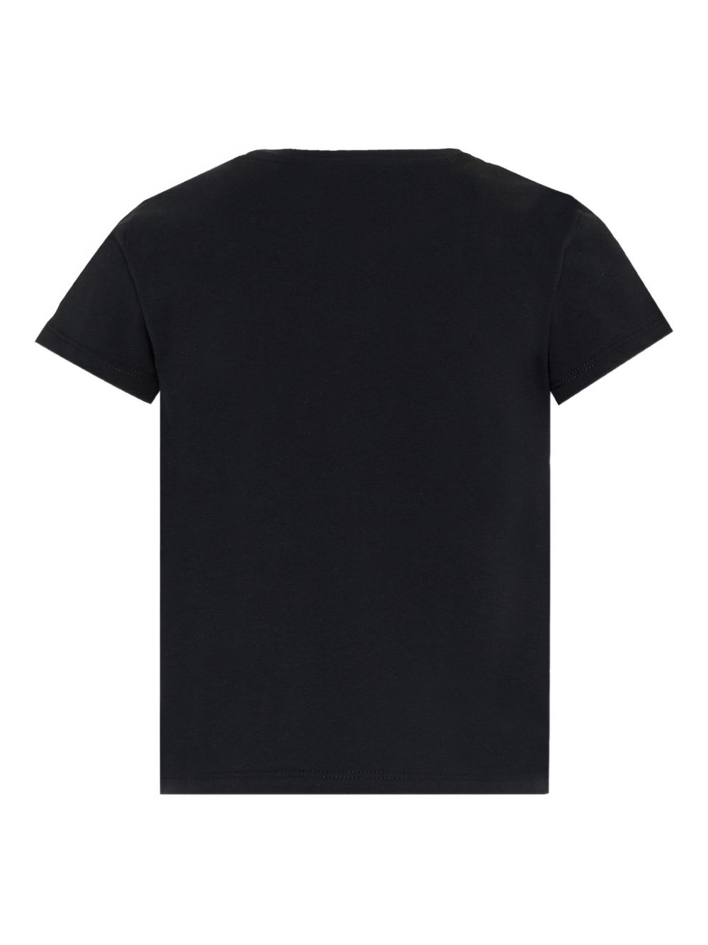T-shirt per bambino Moncler Enfant nera con logo goffrato L19548C0000989AT9 999 MONCLER KIDS 