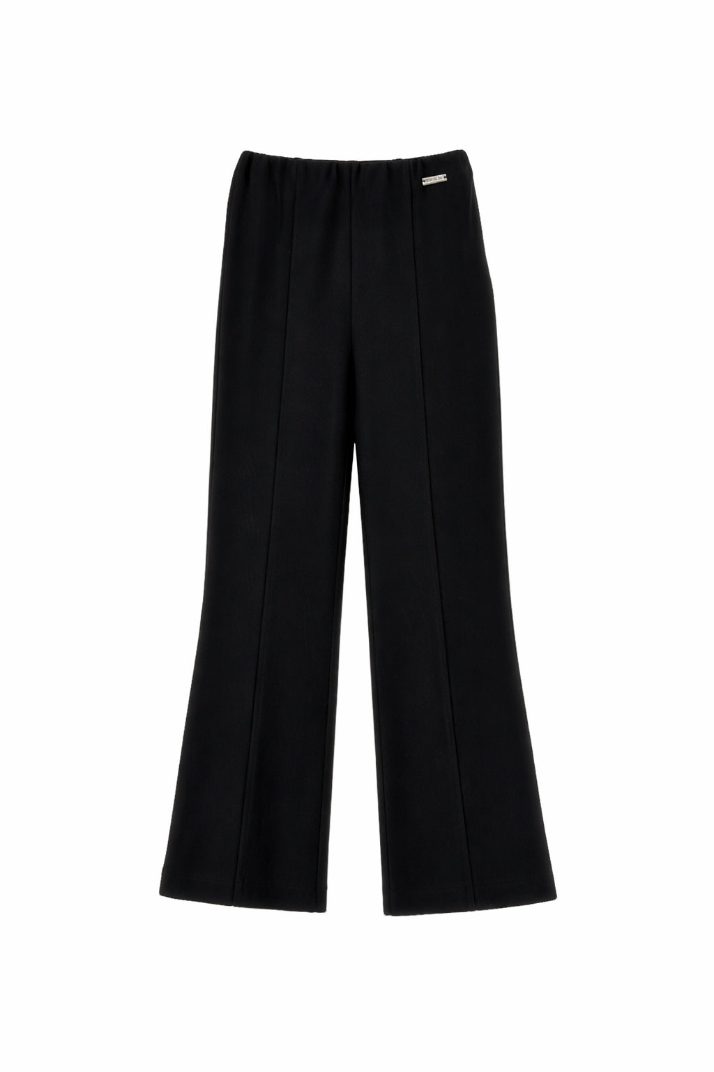 Pantaloni per bambina Monnalisa nero con dettaglio con cuciture 41G401 7231 0050 MONNALISA KIDS 