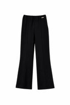 Pantaloni per bambina Monnalisa nero con dettaglio con cuciture 41G401 7231 0050 MONNALISA KIDS 