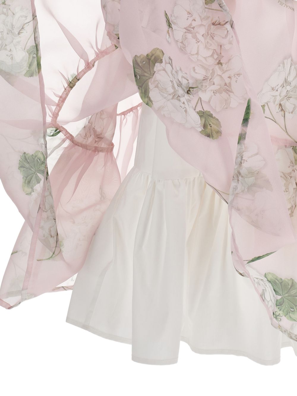 Abito per bambina Monnalisa rosa con stampa a fiori 71G913 7652 0091 MONNALISA KIDS 