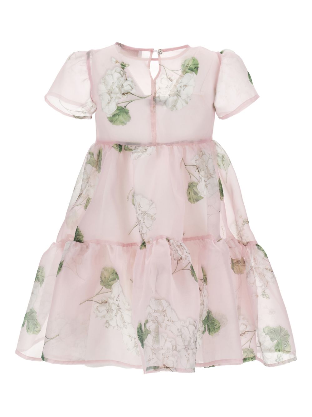 Abito per bambina Monnalisa rosa con stampa a fiori 71G913 7652 0091 MONNALISA KIDS 