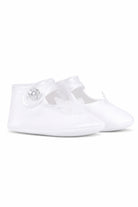 Scarpe per neonata Monnalisa bianche con chiusura a bottoni 73G007 7121 0001 MONNALISA KIDS 
