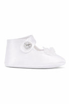 Scarpe per neonata Monnalisa bianche con chiusura a bottoni 73G007 7121 0001 MONNALISA KIDS 