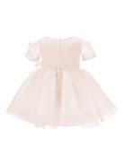 Abito per neonata Monnalisa rosa con dettaglio con fiocco 73G902 7112 0092 MONNALISA KIDS 