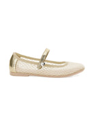 Ballerine per bambina Monnalisa color oro con design a rete 87G002RM 7704 0072 MONNALISA KIDS 
